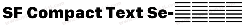 SF Compact Text Se字体转换